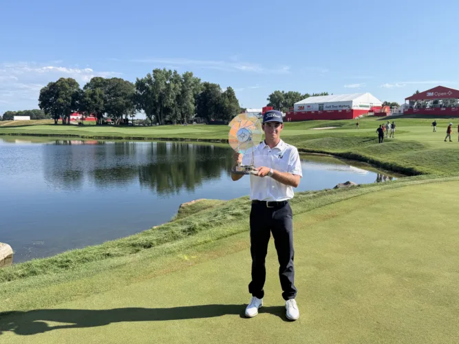"This is just the beginning": 21-year-old Jackson Koivun wins 3M Open in third professional start